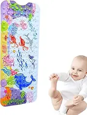 Bathtub Mat Non Slip | Strong Grip Tub Shower Mat with Drainage Holes,Bathing Products for Toddler, Boys, Girls, Kids, Elderly Helves