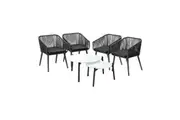 Livsip Outdoor Lounge Setting Furniture 6 Piece Patio Set