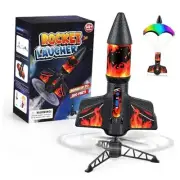 Rocket Launcher, 200 Feet of Flight Altitude, Model Rocket Kits with Launch