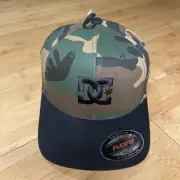 DC Shoes YOUTH Camo Black FlexFit Stretch Fitted Retro Skate Skateboard Hat Cap
