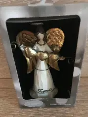 NIB St. Nicholas Square Peace & Love FRIENDS Angel Ornament