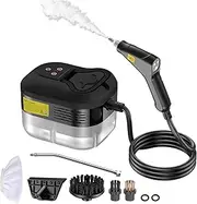 Handheld Steam Cleaner, Multi-Surface Pressurized Steam Cleaner with 6pcs Accessories, Chemical Free Multi-Purpose Steam Cleaners, Steamer for Cleaning Dirt, Grease, Grout, Tile, Floor, Couch, Car