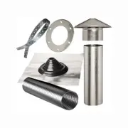 Abey 125mm Steel Roof Rangehood Flue Kit