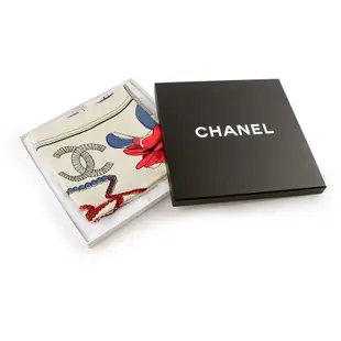 【CHANEL 香奈兒】經典N°5香水/玫瑰/毛呢外套圖案絲巾_展示品(紅色/米色/藍色)/平行輸入