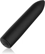 YUKAIONE Women'S Vibrator - Mini Vibrator Made Of Body-Safe Silicone Is Completely Waterproof And Usb Rechargeable - 10 Vibration Settings For Massagers (Black)