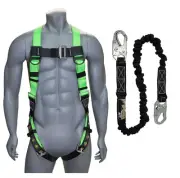AFP Universal Full-Body Safety Harness w/Dorsal D-Ring Tongue Buckle Legs Hig...