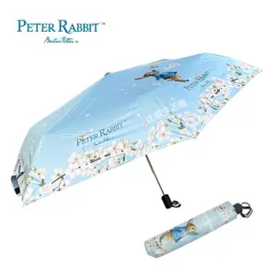 【英國比得兔Petter Rabbit】比得兔三折自動晴雨傘 輕量 防曬 防潑水 黑膠布 折疊傘(3款)