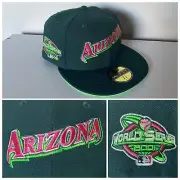 ARIZONA DIAMONDBACKS SCRIPT “2001” SIDE PATCH UV NEW ERA 59FIFTY FITTED CAP HAT