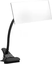 DOITOOL Clip Desk Convex Security Mirror for Personal Safety High Definition Clarity Rear View Monitor for Office Cubicle Computer Setup Sleek Black Design