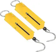 [BESPORTBLE] 2pcs Large Handle Portable Scale Hook Analog Luggage Scale for Outdoor to Weigh Luggage