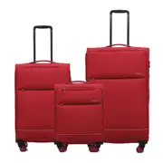 Tosca SO LITE 4-Wheel Suitcase Set of 3 - Red (Carry-on, Medium and Large)