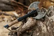 Double headed Viking axe,Custom handmade double handed axe, Forged axe Best Gift