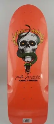 Powell Peralta Mike Mcgill Skateboard Deck 2020 Reissue Orange Skull & Snake