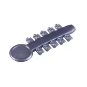 New Dental Elastics Rotation Wedge Rotating pad Rubber Silver Gray 5Sticks/50Pcs