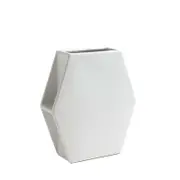 Ben David Hex Flower Vase Home/Lounge Decor Large - White