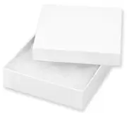 6 Pack White Cardboard Jewelry Boxes for Necklace Earring Anklet