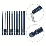 Compact Design 100mm Blue Torque Screwdriver Bit Set with Magnet Feature