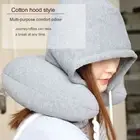 Pillow Neck Sleeping Cushion Head Rest Neck Pillow Hooded Travel Pillow