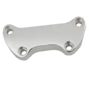 Chrome 1 Piece Handlebar Riser Top Clamp for Harley-Davidson models