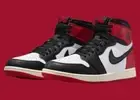 Nike Jordan 1 High OG Retro Black Toe Reimagined Black Red White Men & GS Size!