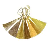 30pcs/lot Gold colors Fringe Tassel Hanging Craft Bookmark Sewing Finishes Trim