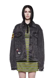 [Dolls Kill x Daria] Sassy Angst Denim Jacket