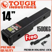 14" Inch Hitch Extender Bike Rack Extension TowBar Adaptor Trailer 4WD Car 2"