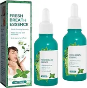 Fresh Breath Essence With Mint Oil,Fresh Breath Oral Care Essence,Gentle Mint Ingredients Mouth Freshener Oral Care Health for Mouth (2 pcs)