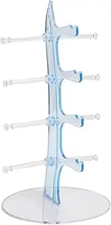 Dickly Eyewear Display Stand Glasses Holder Riser Multi Layer Showcase for Sunglasses, Blue, as described