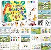 AGOGOLIFE Preschool Busy Book – 16 Educational Themes Learning Activity Book for Toddlers with Tracing, Matching & Coloring – Interactive Travel Toy for Ages 2-6
