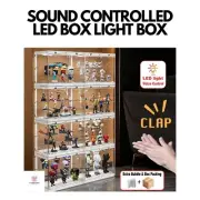 Sound controlled LED Box light box , Acrylic Storage Box, Transparent Dust-proof