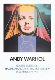 ANDY WARHOL Ingrid The Nun 39.5" x 27.5" Poster 1983 Pop Art Multicolor Religion