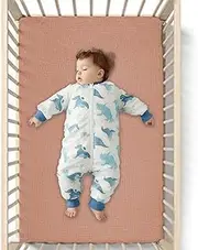 Baby Crib Sheets | Boho Cotton Gauze Fitted Baby Bed Mattress - Breathable Nursery Bassinet Sheets for Small Cribs and Mattresses
