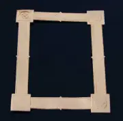 Rose Gold Foil Paper Lg FRAME Victorian Scrap Art Die Cut Dresden Decoupage Card