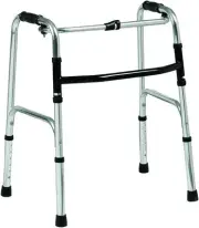 Folding Walking Frame | Non Slip Height Adjust Mobility Aid Lightweight Elderly