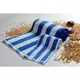 [台灣毛巾網] 藍白紋地中海風浴巾+毛巾(2件組)