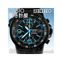 在飛比找PChome商店街優惠-CASIO 時計屋 SEIKO SSC079P1 黑鋼錶帶 