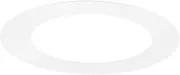 uxcell 1-Pack Goof Rings for 3 Inch Recessed Lights, 3" ID 4.7" OD Durable Steel Trim Ring Flush Mount White Can Light Trim Ring Cover for Ceiling Can Downlights