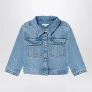 [Chloé] Blue washed-effect denim jacket 12 M Blue