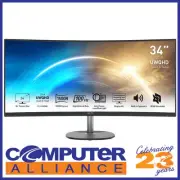 34" MSI PRO MP341CQ VA UWQHD 100Hz Curved Black Monitor