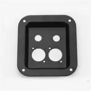 4" x 4" Steel Jack Dish Pre-Punched for 2 XLR and 2 - 1/4" Jacks AMPLIFIER D01K