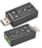 Mini USB 2.0 3D Virtual 12Mbps External 7.1 Channel Audio Sound Card Adapter PC