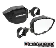 Pro Armor Universal Black Side View Mirrors 2" Clamp Kawasaki Can-am Polaris