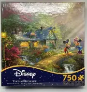Disney Thomas Kinkade Mickey & Minnie 750 Piece Jigsaw Puzzle