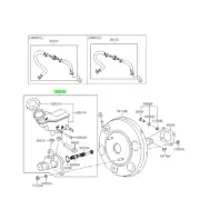 brake cylinder assembly master KIA # 58510B2800