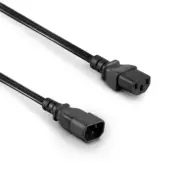 2 metre 240V 10A IEC Male to IEC Female Extension Lead – 1.5mm Core Black