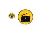 pins pin's badge metal lapel hat button clappeboard cinema