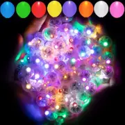 50pcs 10-Colors Mini Lights,Long Standby Time Waterproof LED Balloon Light,Ba...
