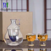 在飛比找蝦皮購物優惠-“进口酒杯”日本進口佐佐木柳宗理設計玻璃清酒杯刻花切子杯冷酒