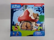 Schleich The Smurfs Smurf HOUSE w/Gargamel Azrael & Papa Smurf 20803 ️New✅️